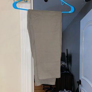 ASOS DESIGN cigarette chinos with pleats in dark beige